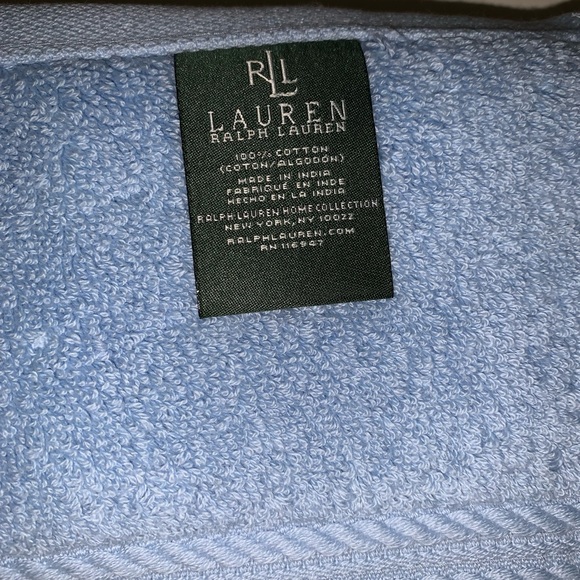 Ralph Lauren Cotton Bath Mat Ocean Tide 22x36” - Picture 2 of 6